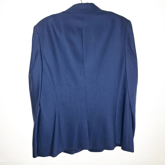 NWT Talbots career core, navy blue wool blazer plus size 16. - Picture 2 of 9